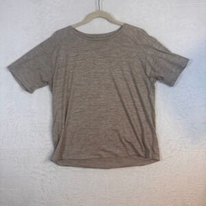 REI Co-op T-Shirt Space Dye Activewear Large Brown Womens